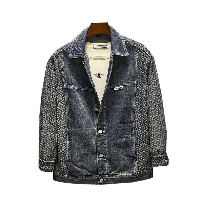 Áo Sơ Mi Denim Dáng Rộng Phong Cách Thời Trang Hàn Quốc Cho Nam Giới