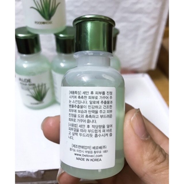 [Mẫu 40ml ] Nước hoa hồng dưỡng ẩm nha đam FOODAHOLIC ALOE AQUA SKIN 40ml