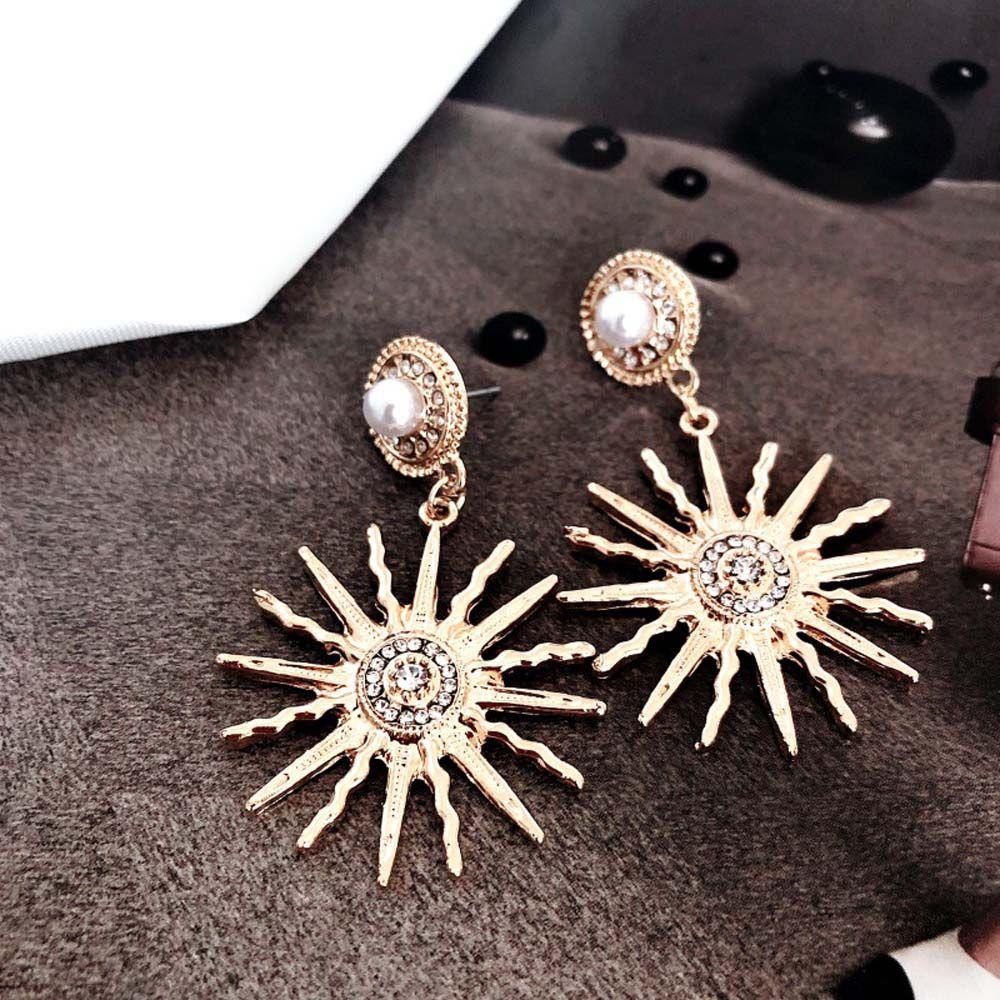 JARRED Bông Tai Hình Hoa Cúc Đính Đá Thời Trang Dành Cho Nữ