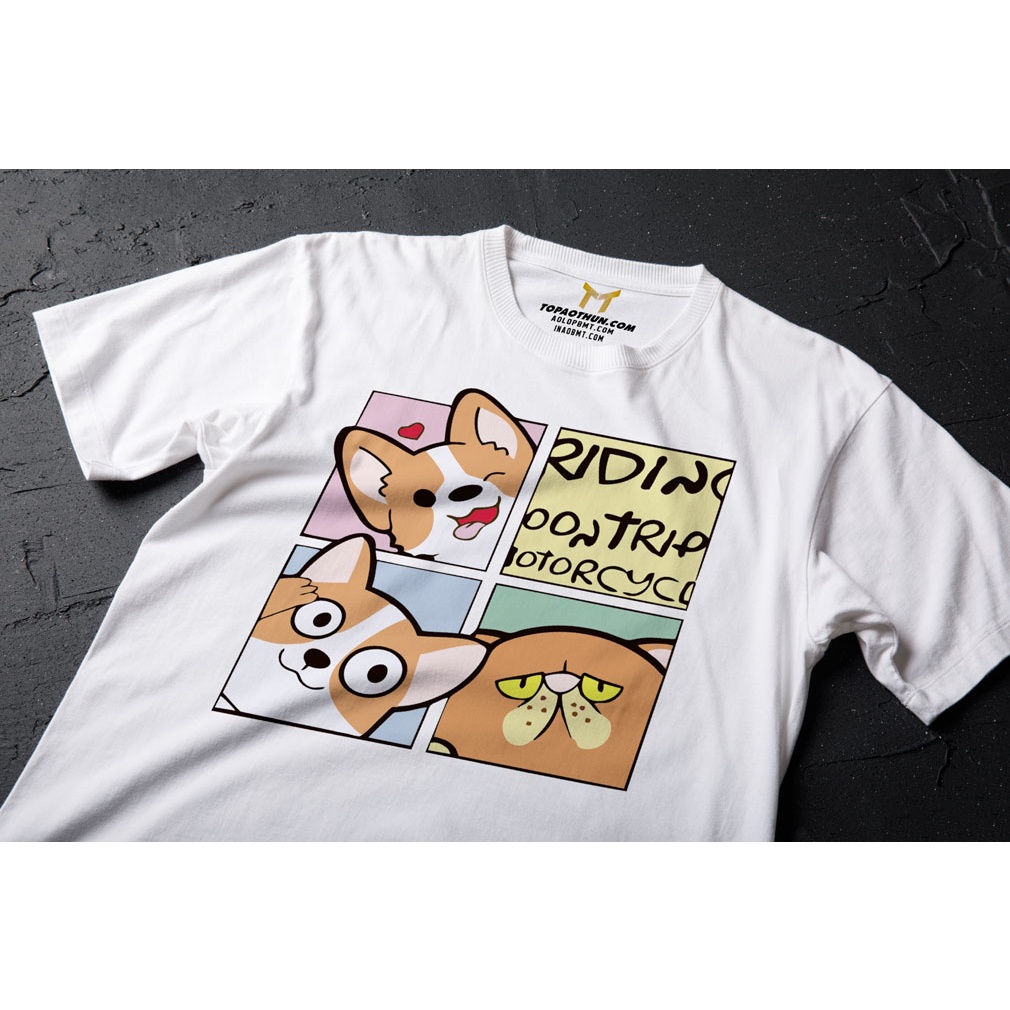 Áo Thun Chó Corgi - Unisex - Top áo thun Cam kết chất lượng sản phẩm