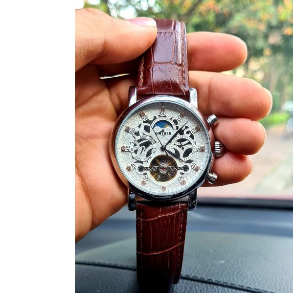 Đồng Hồ Nam Chạy Cơ ( Automatic) KINYUED, Chạy Full Kim + Full Box, Chống Nước, Chống Xước Sinh Hoat [ Bảo Hành 5 Năm]