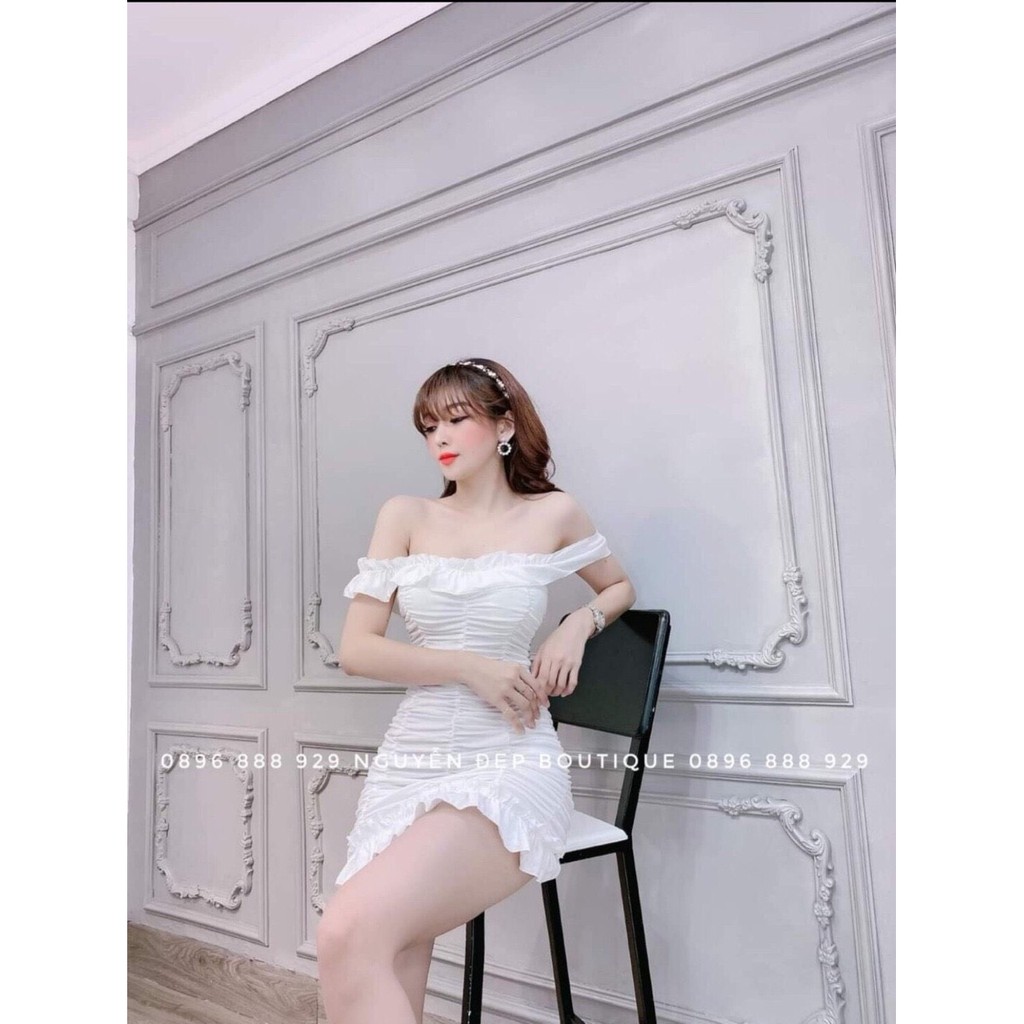 ĐẦM BODY TRỄ VAI NHÚN ( CÓ MÚT NGỰC ) THỜI TRANG NỮ VALKYRIE TVN65 | BigBuy360 - bigbuy360.vn