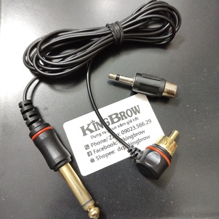 Dây máy cáp nguồn RCA loại tốt, tặng đầu nối giantsun mỏng, dây móc máy pen loại tốt, cao cấp, siêu mảnh nhẹ