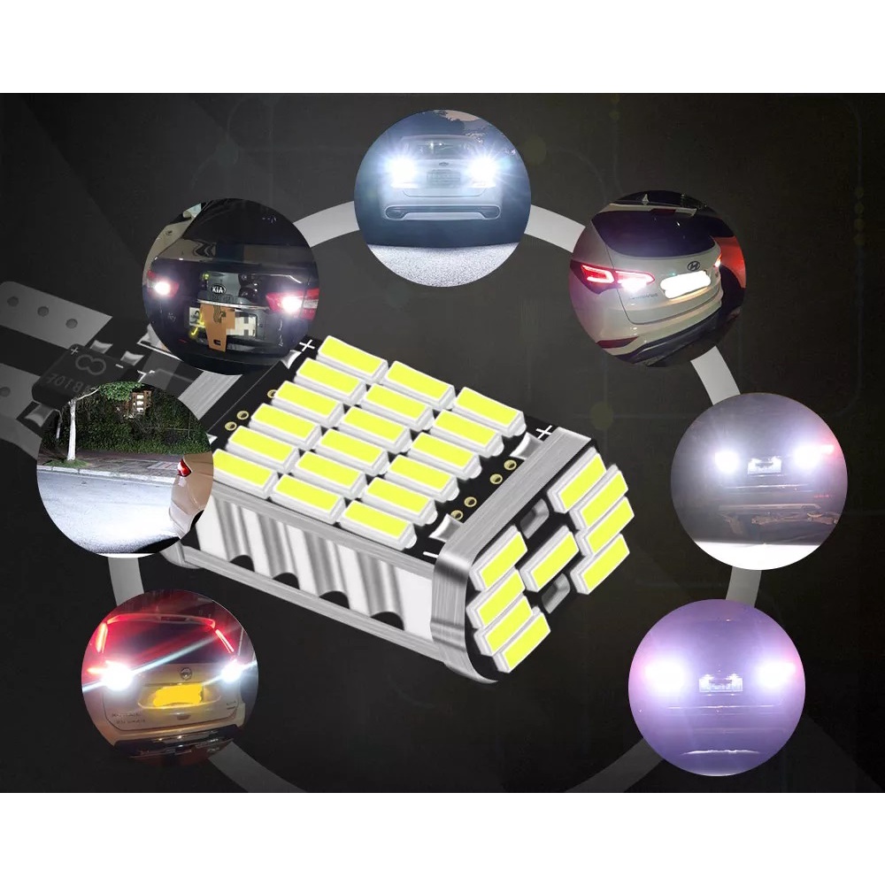 Bóng Đèn LED T15 W16W 921 920 912 45SMD 4014 Gắn Đuôi Xe Hơi Đèn lùi xe