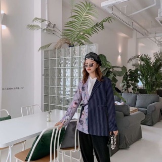 Áo vest cột eo chéo phối màu tqxk