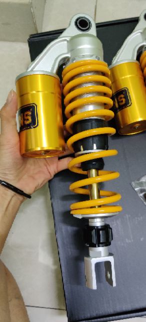 Phuộc sau OHLINS bình dầu mẫu 2019 có núm tăng chỉnh gắn NVX NOUVO DYLAN AIRBLADE...