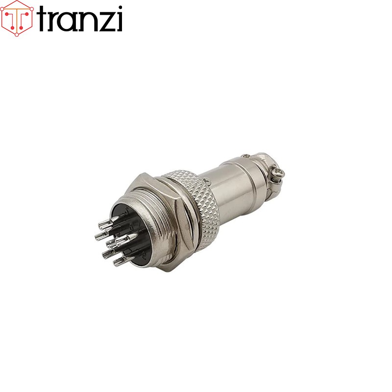 Giắc GX12 6P 12mm bộ đực cái - túi 1 bộ đực cái