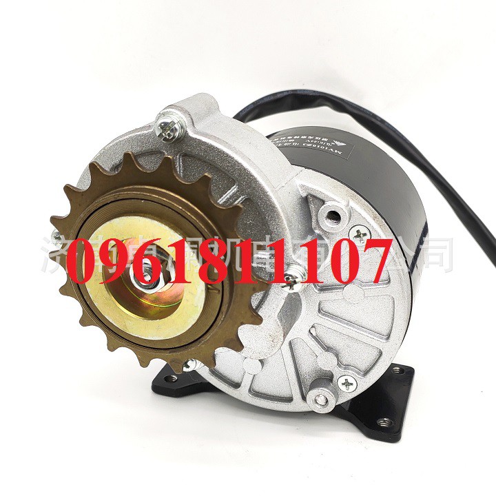 Motor giảm tốc 12v đầu liếp sên xe đạp , động cơ giảm tốc làm xe điện, motor giảm tốc 24V