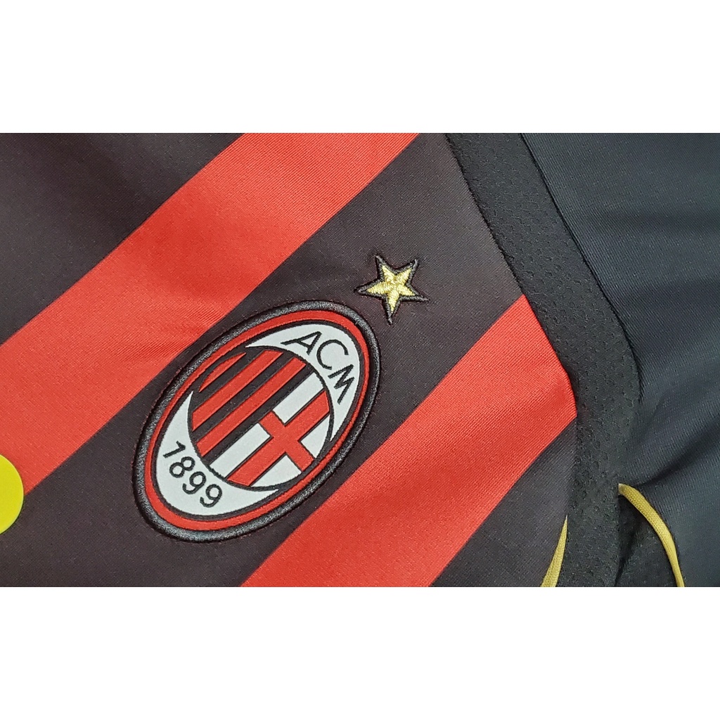 Áo Thun Bóng Đá Đội Nhà milan 06/07 AC milan KAKA 22 NESTA 13 RONALDO 99 2006/2007