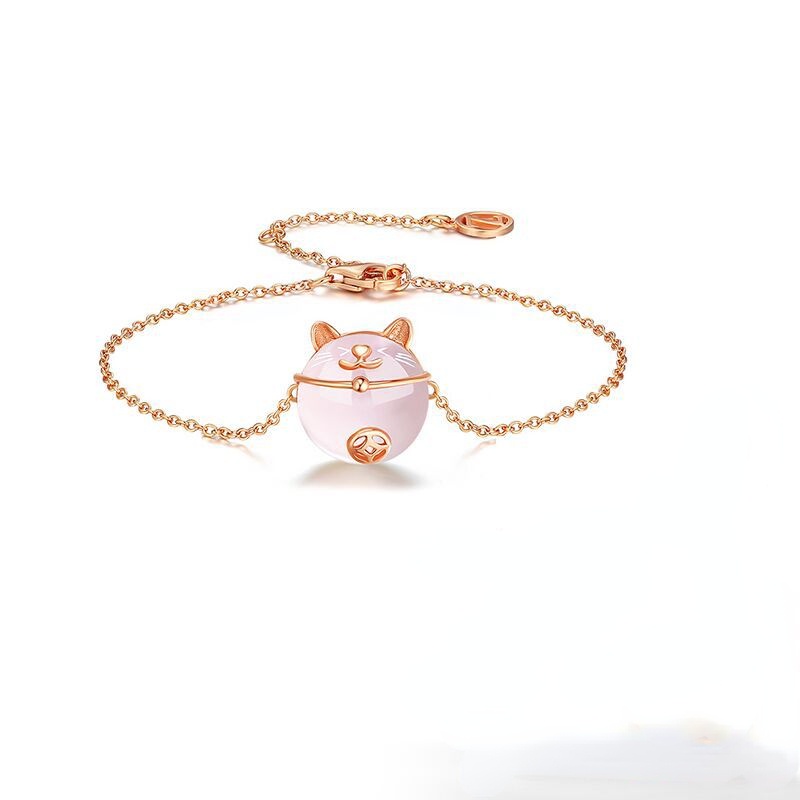 Vòng tay mèo may mắn dễ thương Vòng tay nữ thời trang hàn quốc Vòng tay dễ thương tính khí