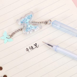 BÚT GEL TREO BƯỚM LẤP LÁNH