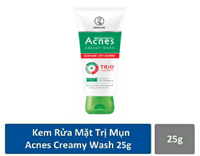 Acnes Creamy Wash - Kem Rửa Mặt Ngừa Mụn + Tặng kèm Giấy Thấm Dầu Acnes 50 tờ