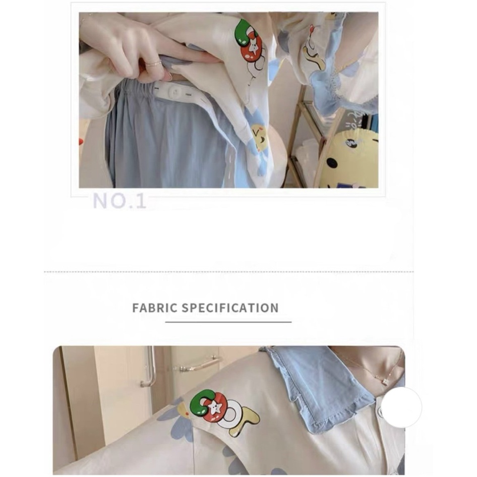 Bộ bầu - bộ sau sinh - chất liệu cotton - kiểu mới thời trang ( lá sen bông COOL dài )