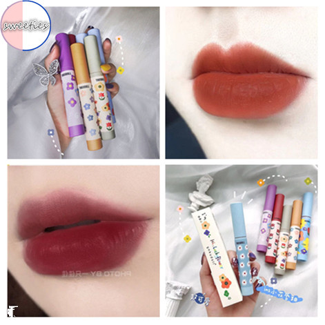 (hàng Mới Về) Son Kem Lì Mịn Mượt Như Nhung Không Phai Không Dính Cốc Hình Bông Hoa May Mắn | BigBuy360 - bigbuy360.vn