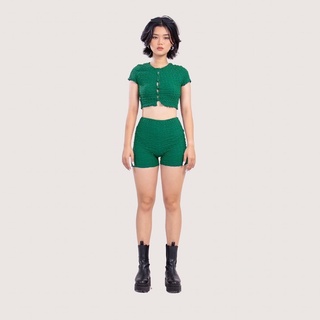 Set croptop vải xốp - FLUFFY SET