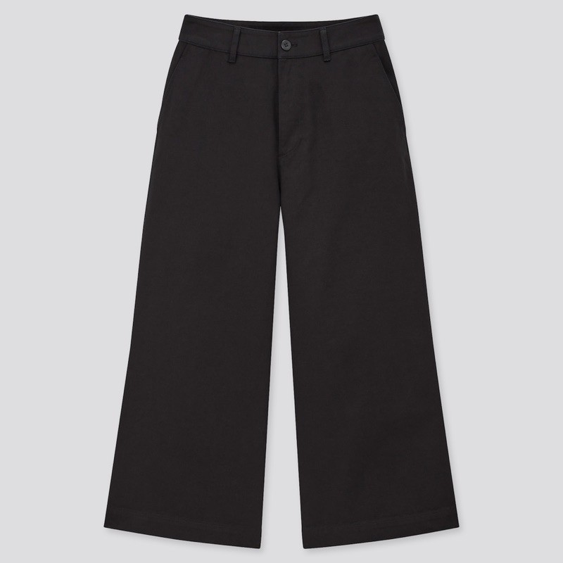 Quần kaki nữ ống rộng dòng thời trang, năng động của UNIQLO - Nhật Bản