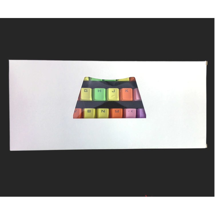 Keycap nút bàn phím PBT Rainbow 37keys xuyên led