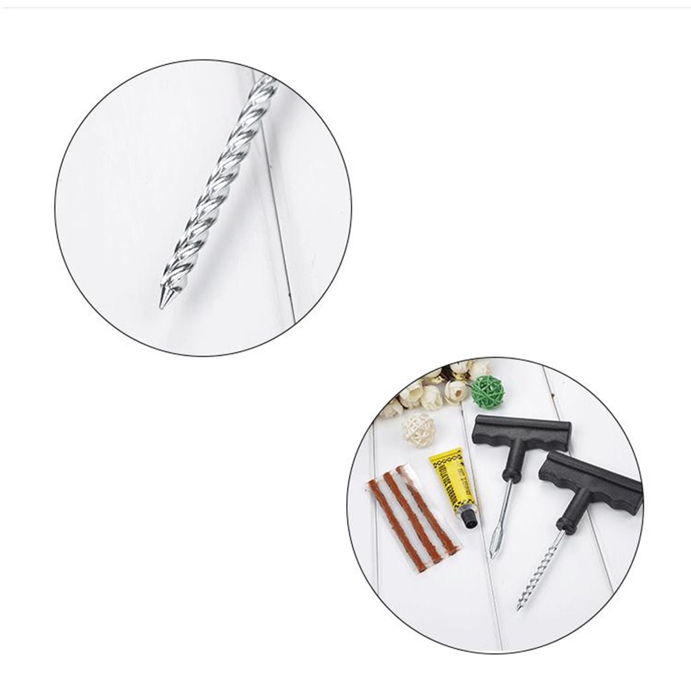 [Tổng Kho Sỉ] Bộ Vá Lốp Ô Tô, Xe Máy Không Săm Nhỏ Gọn Kèm 3 Đoạn Cao Su Non (4 Bước Đơn Giản)