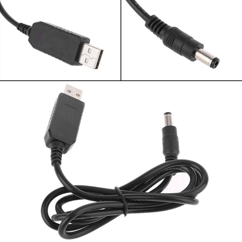 Dây Cáp Tăng Áp Bonjour Qc 3.0 Usb Sang Dc 12v 1.5a 5.5x2.1mm Cho Thiết Bị Phát Wifi Và Đèn Led 12v