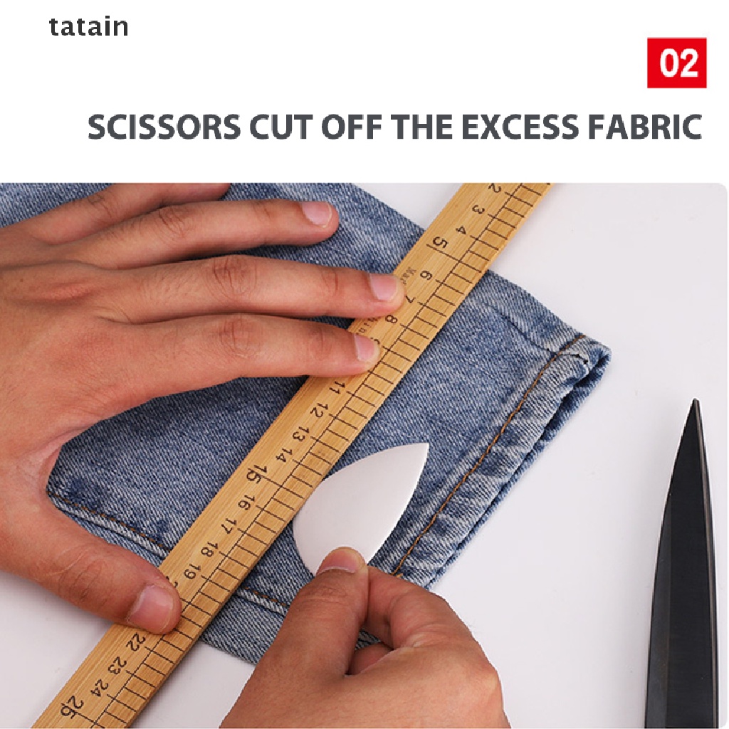 [TAT] 2M Pants Edge Shorten Self-Adhesive Pants Mouth Paste Jean Pants Sewing Fabric CVX