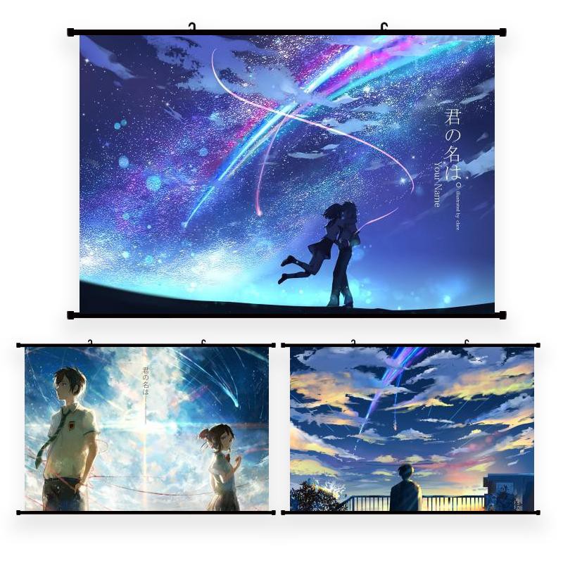 Tranh Treo Tường Trang Trí In Hình Anime Your Name Mới Lạ