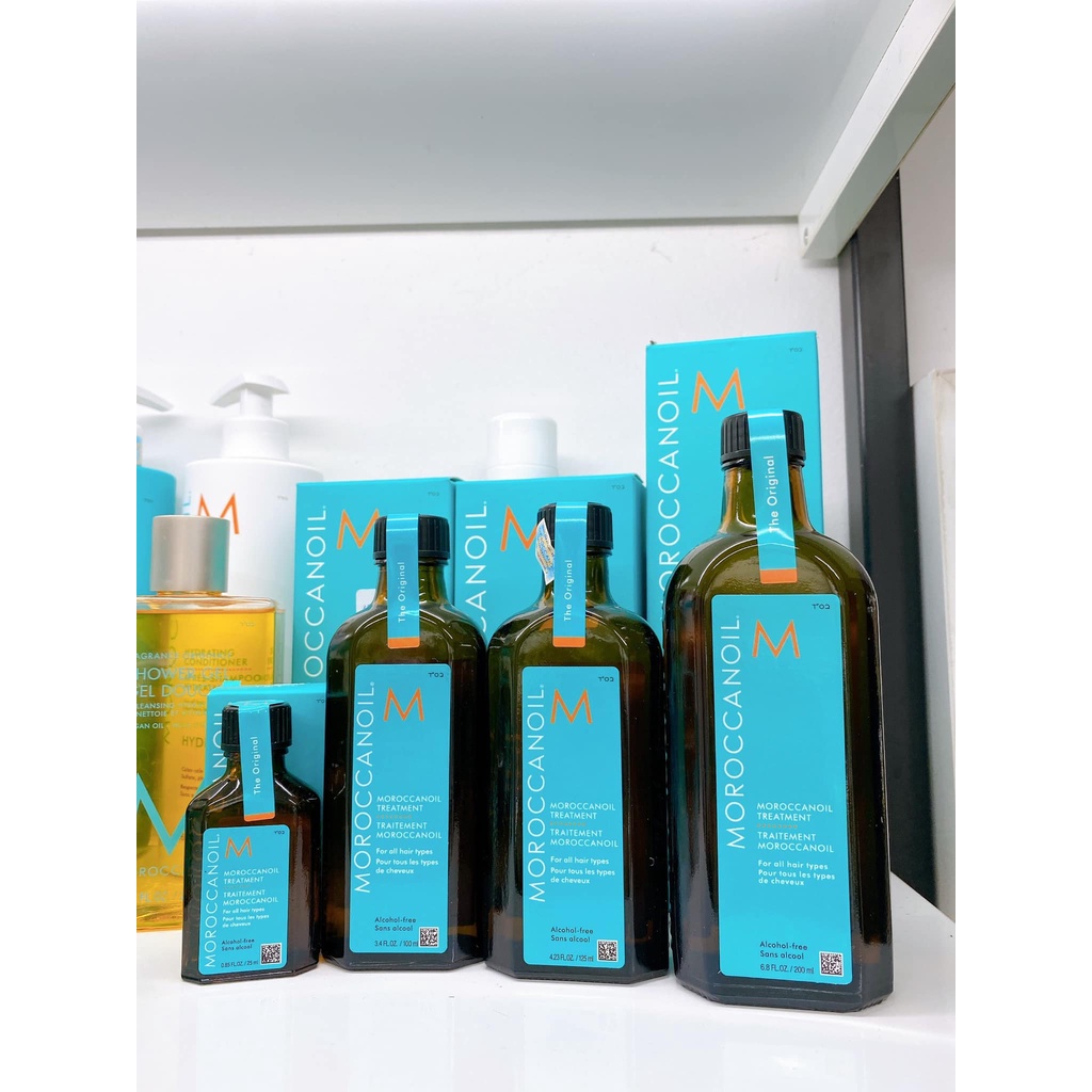 CHÍNH HÃNG Tinh dầu dưỡng tóc Moroccanoil treatment 15ml/ 25ml/ 100ml