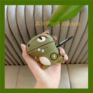 Case Vỏ Bọc Tai nghe Airpod 1&2 Khủng Long Siêu Ngầu [Tặng Kèm Móc Treo]