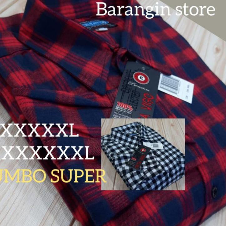 Áo Sơ Mi Vải Flannel Cỡ 5.5 Super Jumbo 5xl 6xl