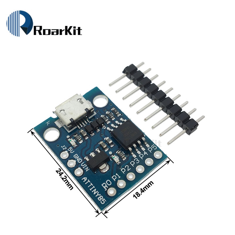 Digispark kickstarter miniature minimal Development Board ATTINY85 Module for Arduino usb ATtiny13A/ATtiny25/ATtiny45 connector