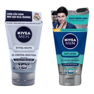 Sữa rửa mặt Nivea men bùn khoáng 100g