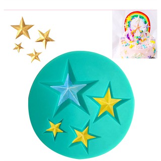 Khuôn Silicone 4D Ngôi Sao Vĩ 4C Lớn Nhỏ