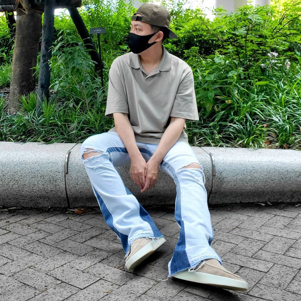 Áo polo Fear Of God FOG Essentials SS21 chất liệu vải cotton cao cấp, Áo phông cổ bẻ nam FOG ESSENTIALS in chữ silicon