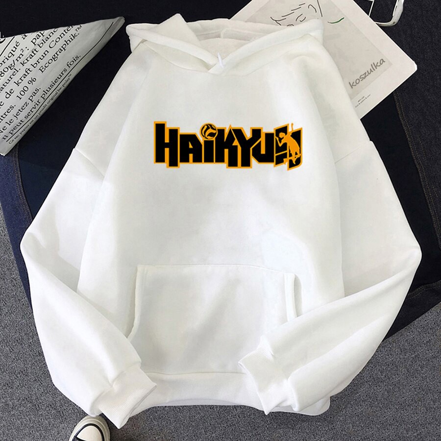 Thời trang áo hoodies in hình anime haikyuuu vui nhộn phong cách harajuku nhật bản cho nữ