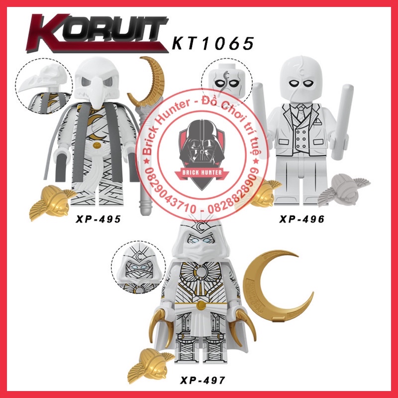 Koruit KT1065 Minifigures Moon Knight Khonsu đồ chơi lắp ráp mô hình nhân vật siêu anh hùng Marvel auper heroes