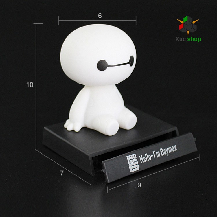 Giá đỡ điện thoại - Đồ chơi Lắc đầu - Mô hình Baymax - Big Hero