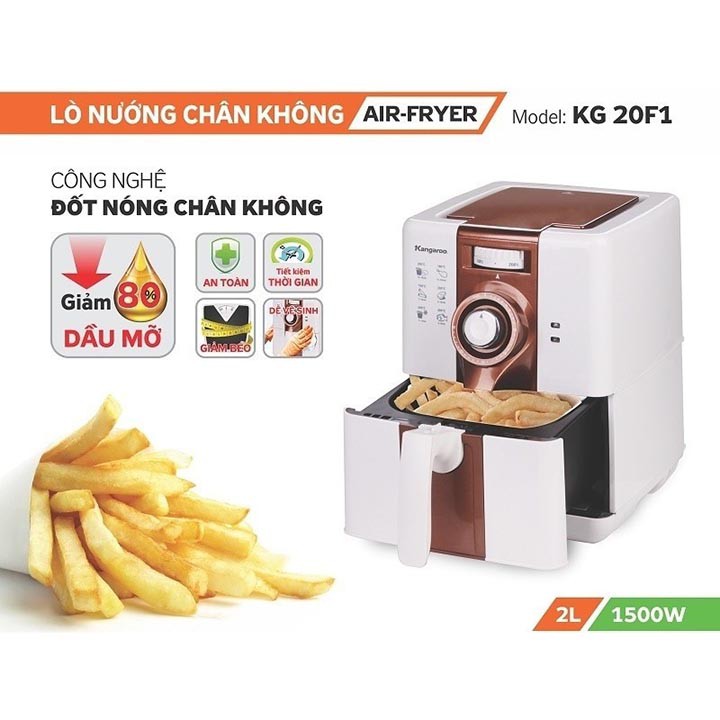 [Chính hãng] Kangaroo Nồi chiên chân không KG20F2