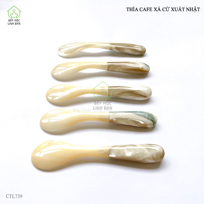 Thìa/muỗng cà phê xuất Nhật chất liệu xà cừ ốc biển nhập khẩu cao cấp