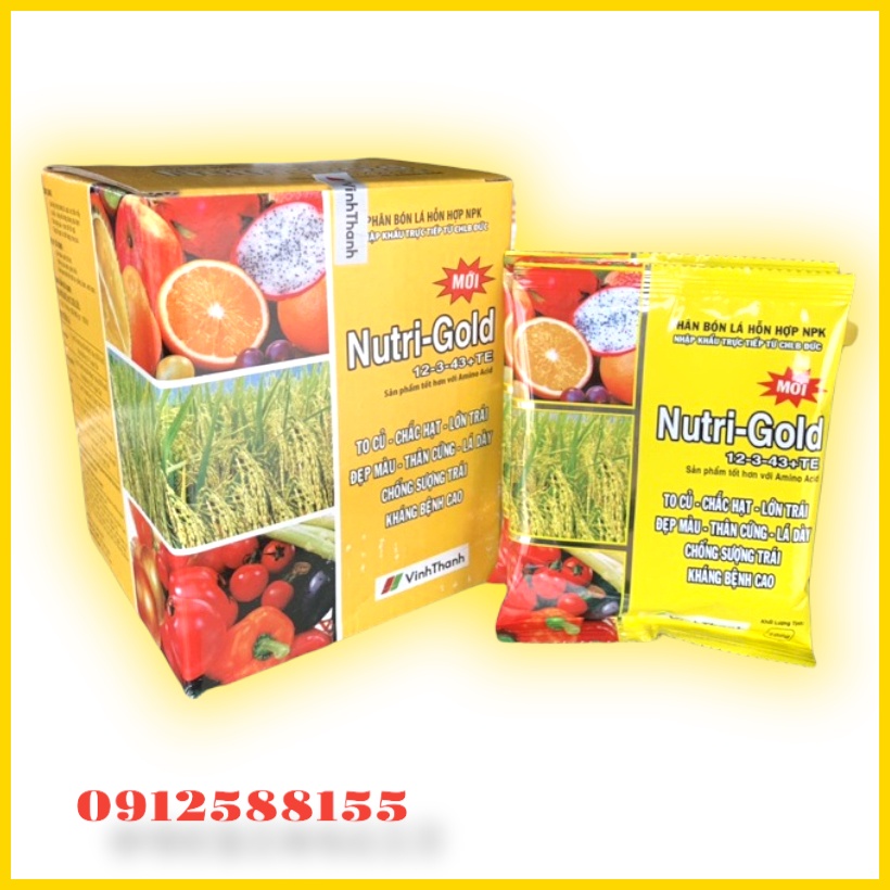 Phân Bón Lá Bổ Sung Vi Lượng, Nhập Khẩu Đức Nutri-Gold 12-3-43