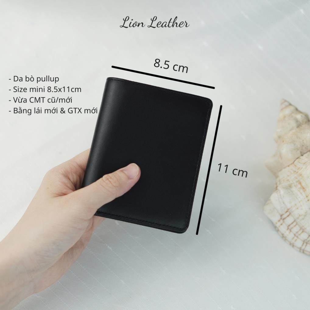 Ví đứng mini Scott - ví da bò nhỏ gọn thương hiệu Lion Leather Xịn