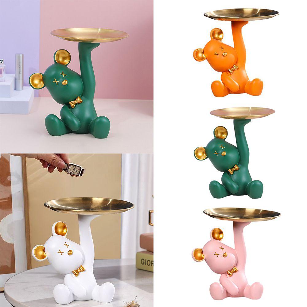 Khay Đựng Đồ Hình Gấu Dùng Trang Trí Phòng Khách