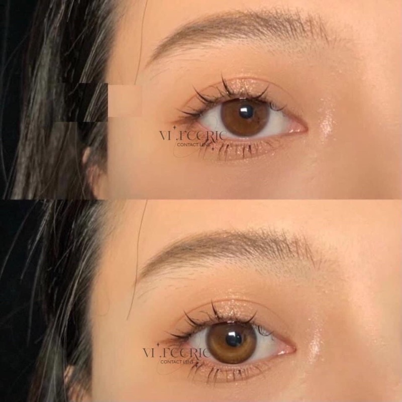 Lens nâu MOON BROWN 0-6 độ nhập khẩu Hàn Quốc