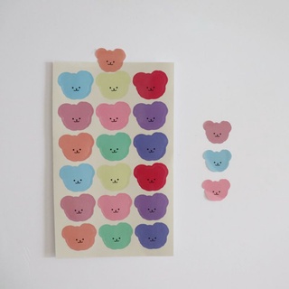 Sticker con gấu đủ màu sắc