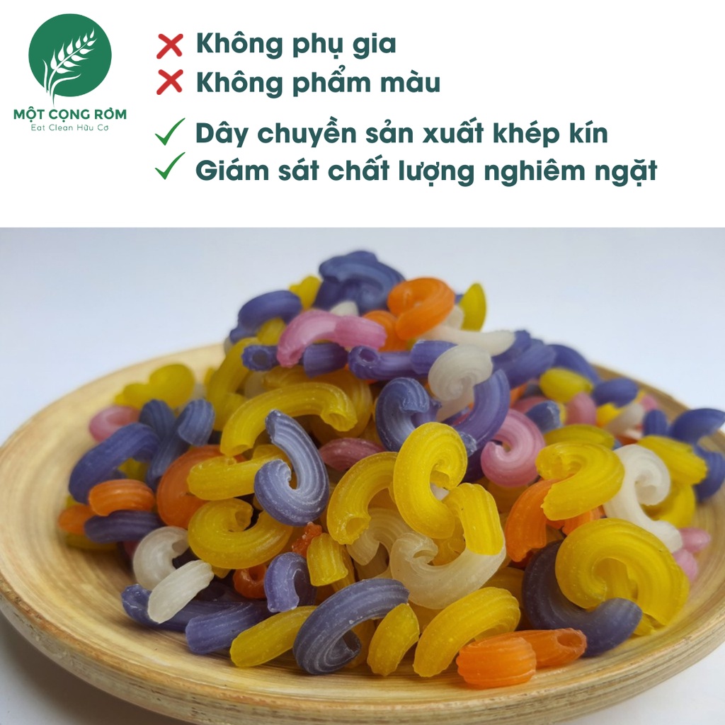 Nui ngũ sắc FUMA hộp 500gr, nui rau củ màu tự nhiên, cho bé ăn dặm 100% thành phần tự nhiên