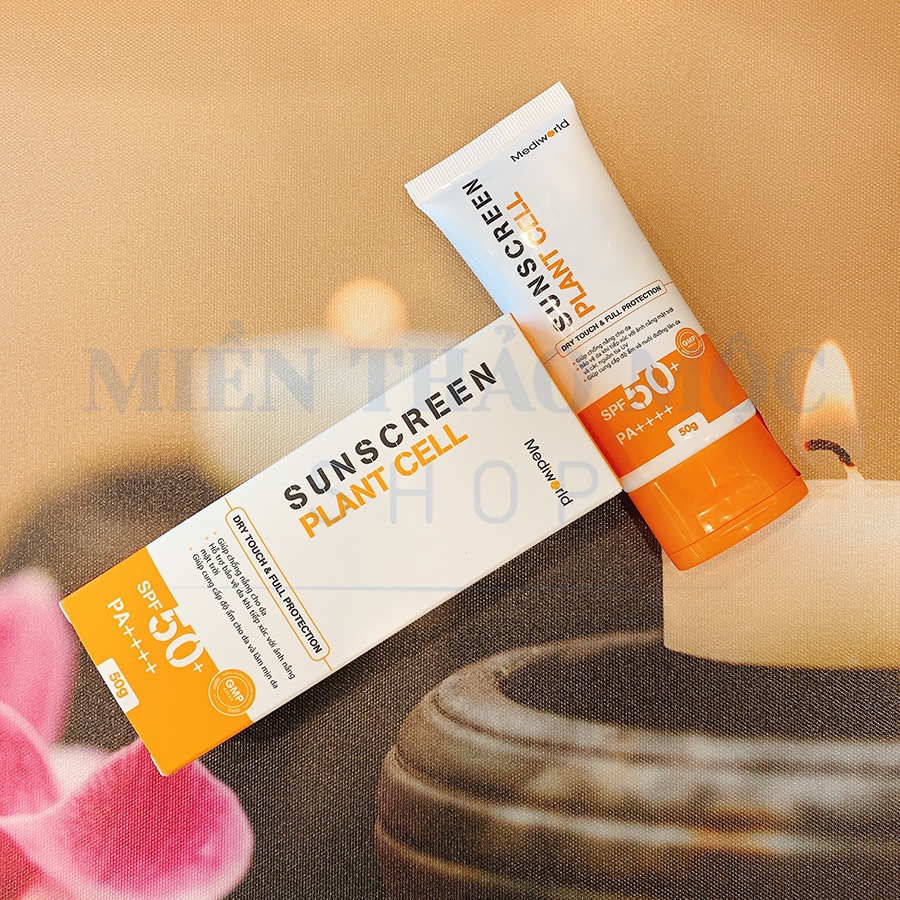 Kem chống nắng Mediworld Suns creen Plant Cell bảo vệ da và làm mịn da