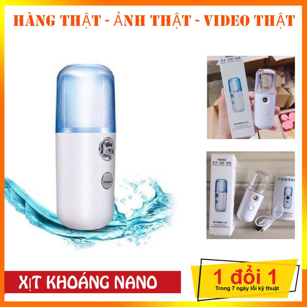 Máy xịt khoáng mini cầm tay Nano (trắng) HOT