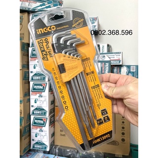 Mua Bộ lục giác bông loại dài INGCO HHK13092
