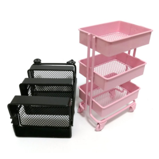 Kệ Kim Loại Có Bánh Xe Đồ Chơi Búp Bê Tỉ Lệ 1 / 12 61