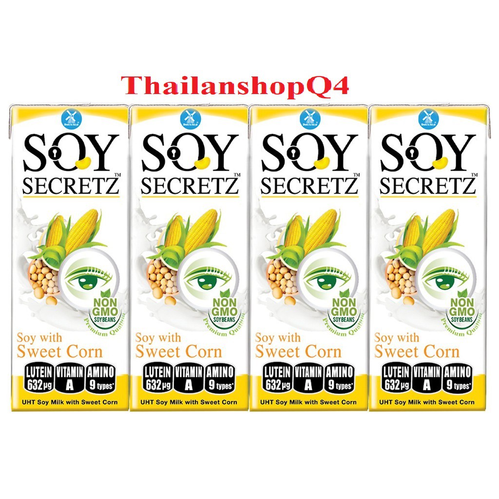 SỮA ĐẬU NÀNH SOY SECRETZ THÁI LAN (LỐC 4 HỘP *180ML)