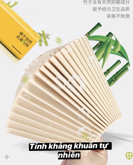 Giấy ăn/ Giấy đa năng gấu trúc BAMBOO cao cấp 3 lớp