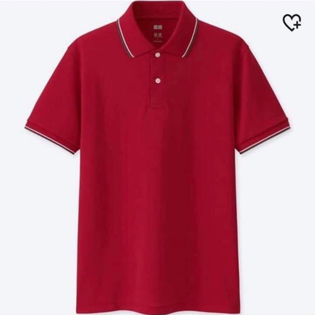 Áo polo nam đỏ viền cổ